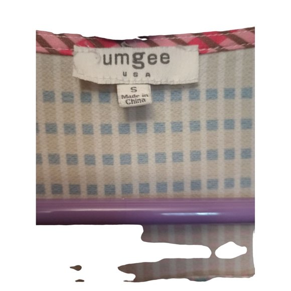 umgee USA Multi Color Short Ruffle Sleeve top Size S - Picture 3 of 7